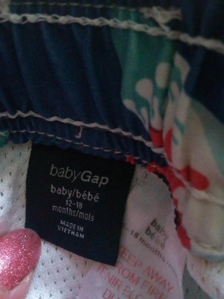 Koupací kraťasy zn.baby gap,vel.86, gap,86