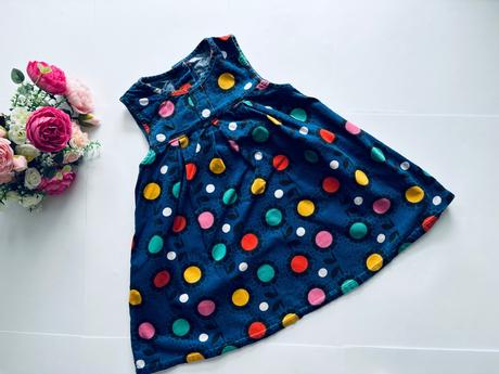 Ob/ šaty s puntiky - v.18/24 měs, debenhams,92