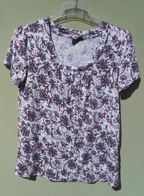 Květovaná blůzka tričko janina - vel.40, 40