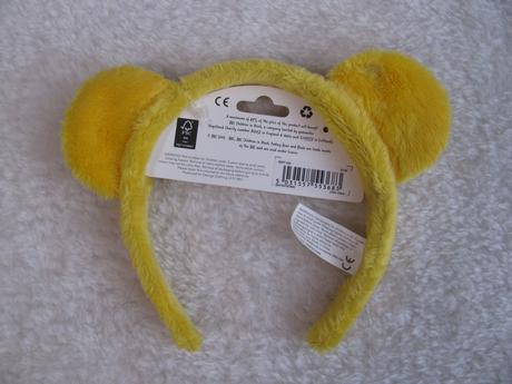 Karneval - čelenka do vlasů medvídek pudsey, 