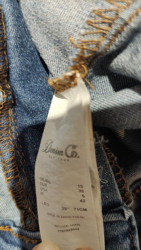 Džíny skinny dámské vel.38, denim co,38