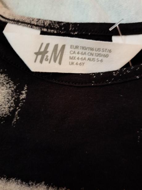 2x šaty dlouhý rukáv, h&m,110