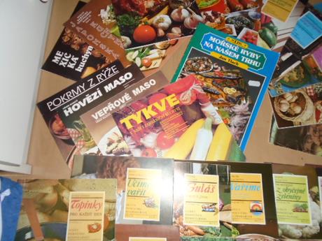 Retro kuchařka sešity s recepty 35 ks,