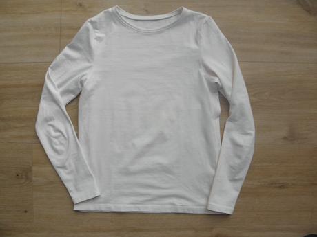 Dívčí smetanové tričko zn. h&m vel.134/140, h&m,134