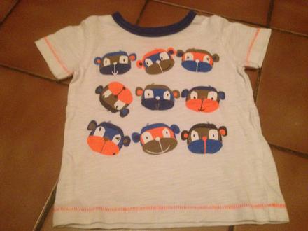 Tričko opice - opičky, next,62