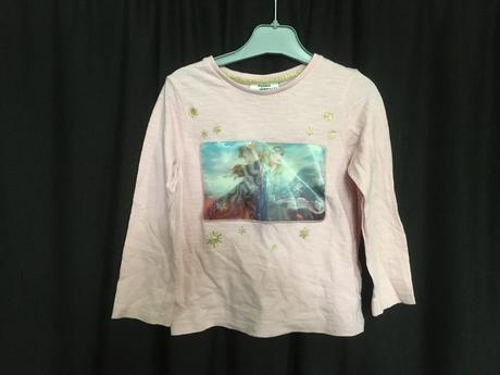 Vel. 98 růžové triko ledové království, 98