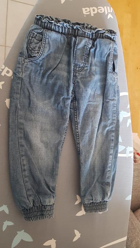 Dětské rifle značky denim vel. 1,5 až 2 roky, denim,86