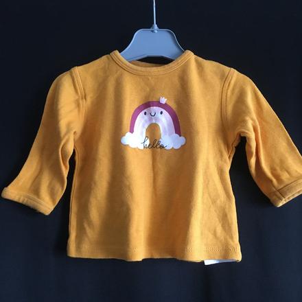 Vel. 62 okrové triko s duhou, 62