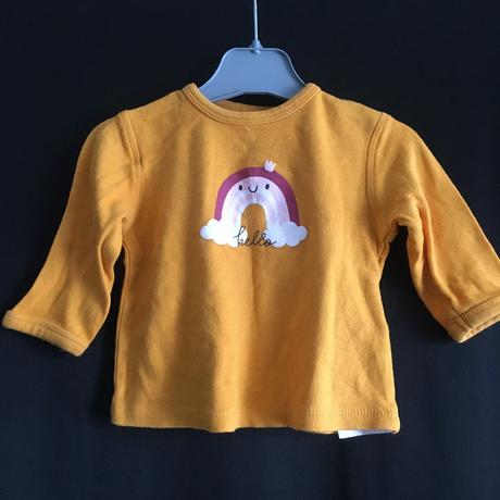 Vel. 62 okrové triko s duhou, 62