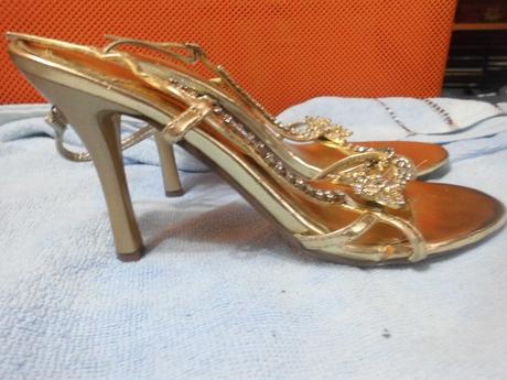 Plesové páskové boty s kamínky, 37