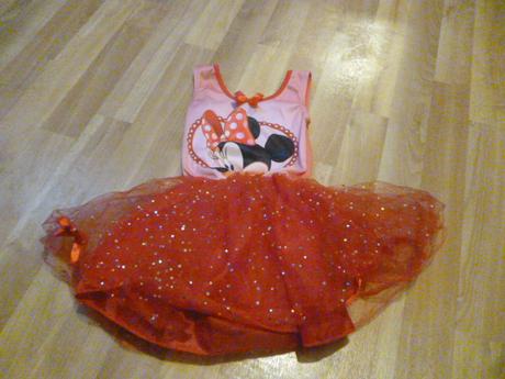 Třpytivé šaty minnie 3-4, disney,104