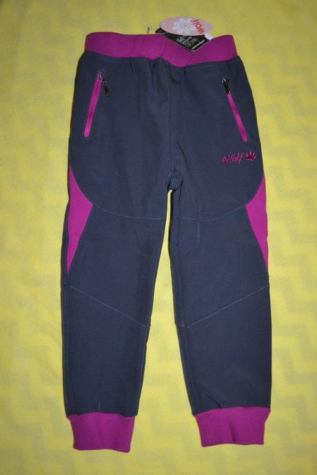 Jarní softshellové kalhoty wolf na 2-3r., wolf,92
