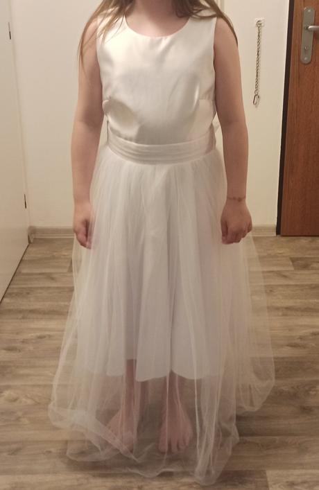 Bílé šaty pro družičku, 164