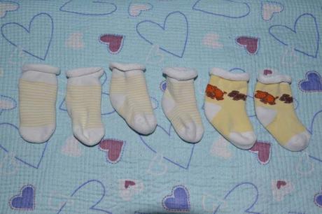 Unisexové froté ponožky pro miminko, žluté, 3 páry, 62