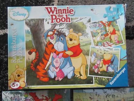 Puzzle ravensburger disney-medvídek pú,oslík, tygr,