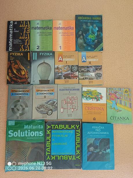 Literatura "automechanik opravář" na 3lety obor",