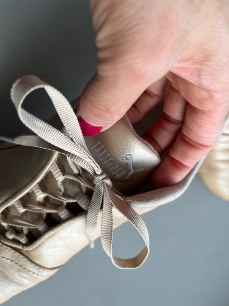 Tenisky puma béžová vel 37 kamínky kůže měkké, puma,37