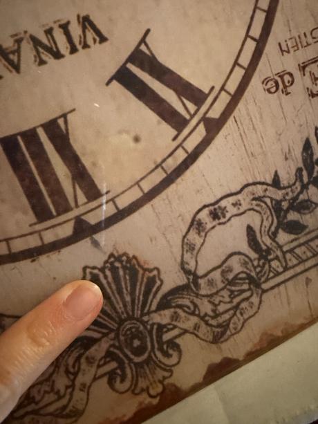 Skleněné hodiny, vintage design, béžové, římské č, 