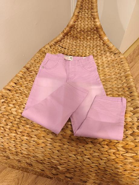 Lila džegíny, slim kalhoty do gumy, reserved,104