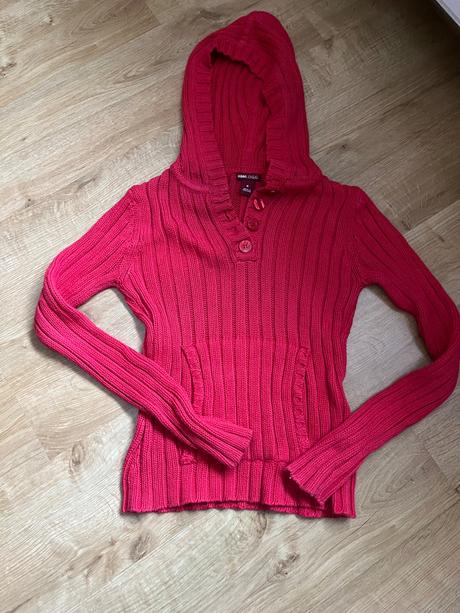 Jahůdkový svetřík h&m, h&m,s