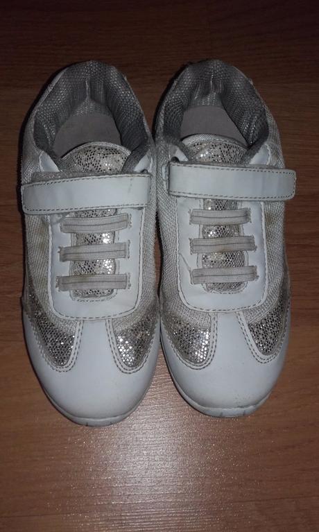 Bielo-strieborné tenisky f&f, 31