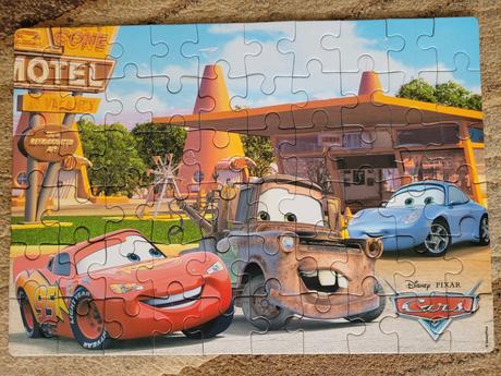 10x puzzle s bleskem mc queenem/cars,