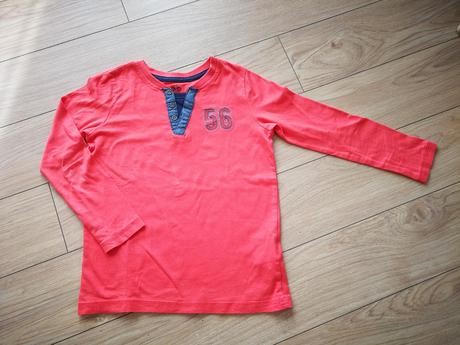 Tričko triko dl.rukáv, oranžové, vel. 110-116, lupilu,110