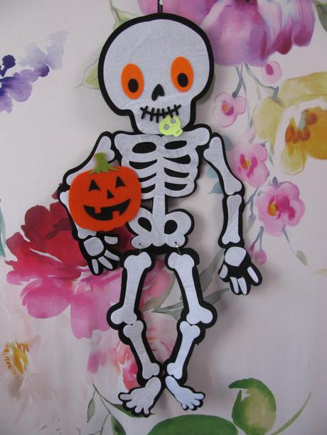 Karneval-plstěná kostra halloween,