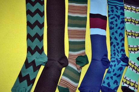 8x pružné podkolenky, 36 - 42