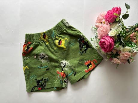 Kraťasy zelené - v.2/3 roky, nutmeg,98
