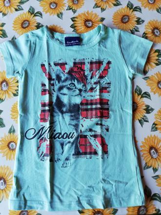 Triko holčičí s kočkou vel.110 (5let)., 110