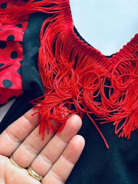 An8/ kostým tanečnice španělská - v.cca 18/24 měs, 