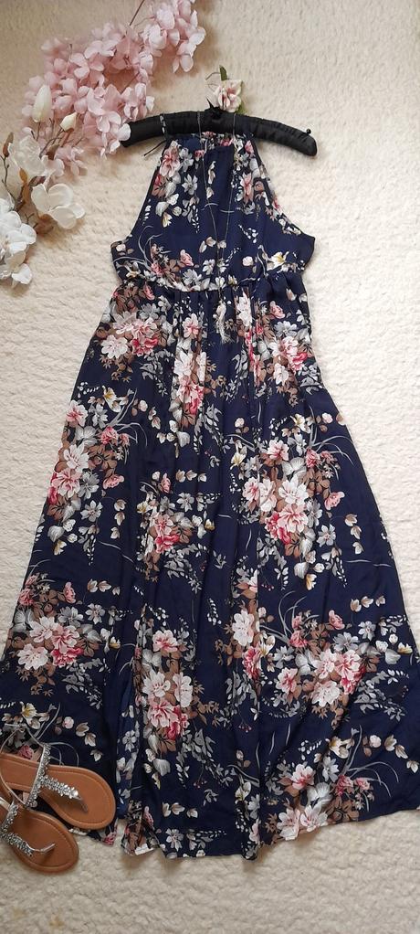 Shein květinové dlouhé šaty, l