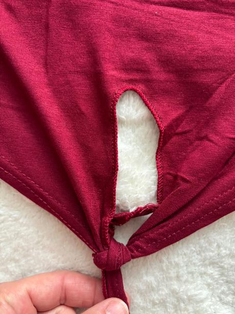 Ob/ triko vínovém červené, xs