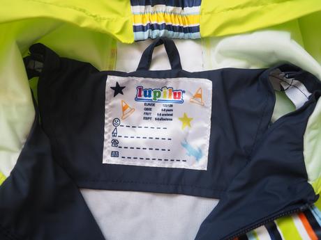 Nepromokavý komplet do deště vel 122/128, lupilu,128