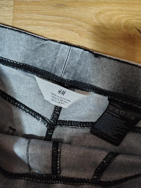 Dívčí strečové džegíny/jeggins h&m 170 šedé, h&m,170