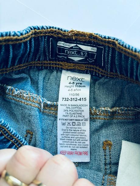 Kraťasy džínové next - v.4-5 let, next,110