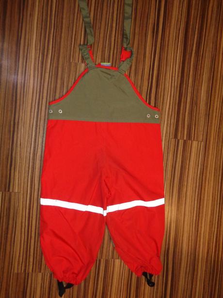 Pěkné šusťákové nepromokavé laclové kalhoty, topolino,92