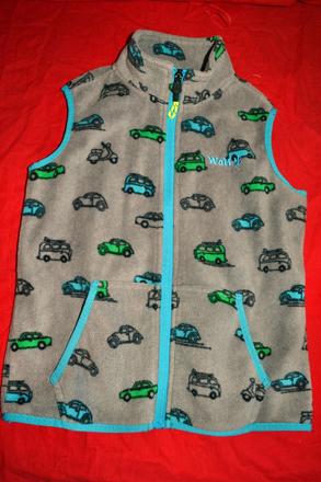 Fleece vesta na zip, v.116 wolf, wolf,116