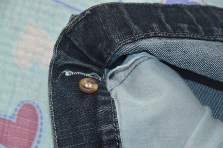 134 149 džínové elastické kraťasy šortky, 134