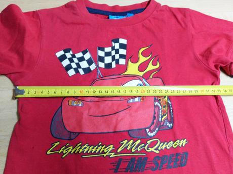 Tričko s dl. červené cars, 104