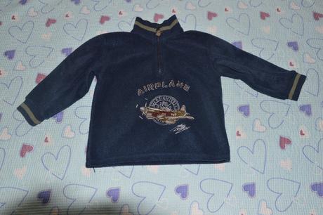 Fleesová mikina s letadlem, kiki&koko,98