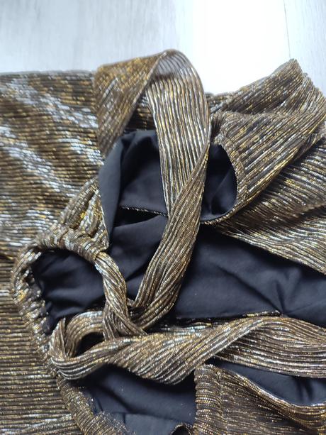 Zlaté šaty h&m, velikost 36, h&m,36