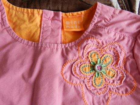 Šatičky šusťákové s kytičkama vel. 92 - 98, mini mode,92