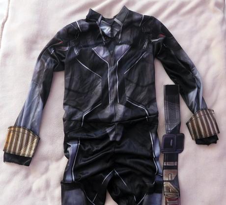 Kostým superhrdiny black widow vel.5/7let, 