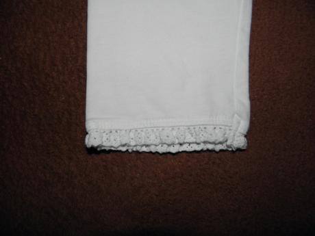 Bílé 3/4 legíny zn. h&m vel.122, h&m,122