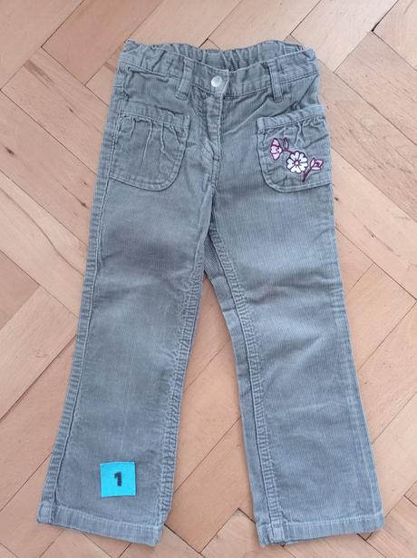 Kalhoty manšestráky 104, palomino,104