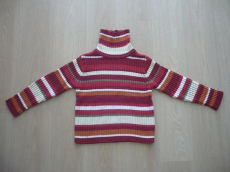 Teplý pruhovaný rolák, tik & tak,110