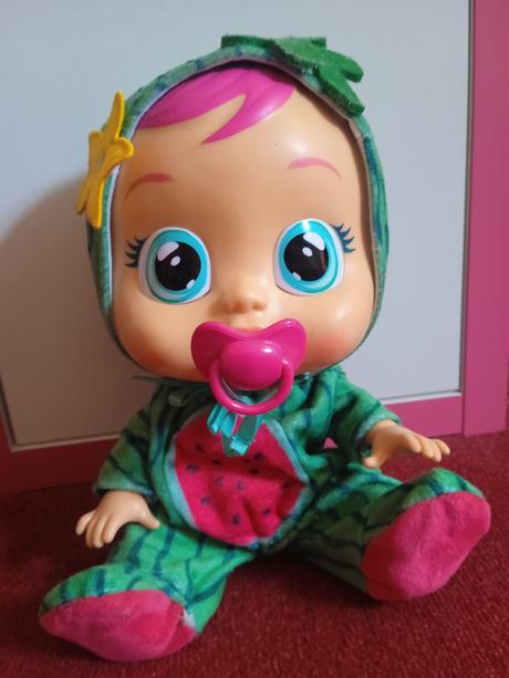 Dětská panenka cry babies melounek, 