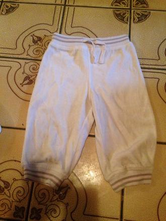 Dívčí semišové tepláky - tepláčky, proužky, l.o.g.g.,80